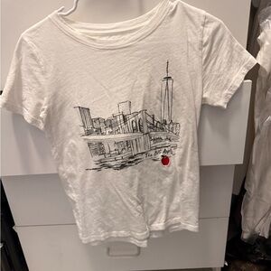 J. Crew Cream Graphic T-Shirt